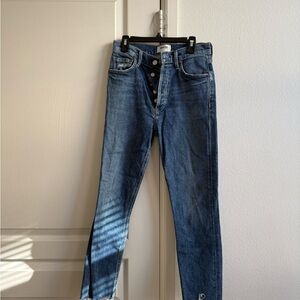 Agolde Nico High-Rise Slim Ankle Jeans Size 24